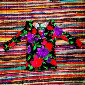Floral Ralph Lauren Ruffle V-Neck top
